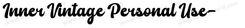 Inner Vintage Personal Use字体转换